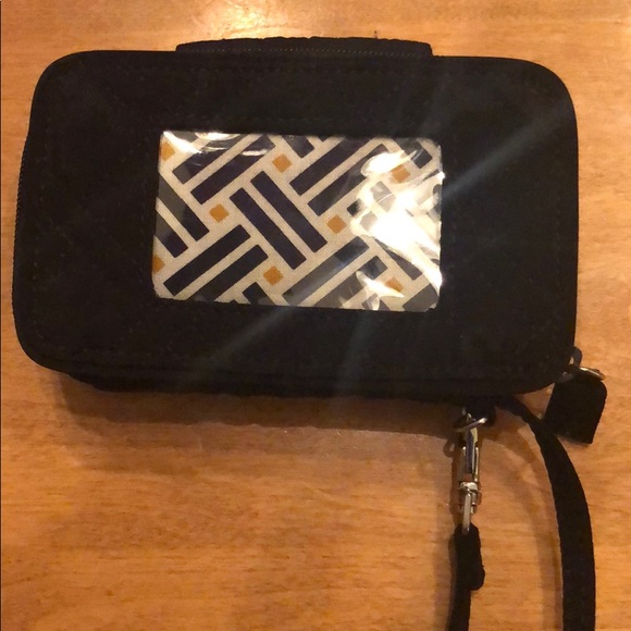 Vera Bradley black wristlet - Picture 2 of 6